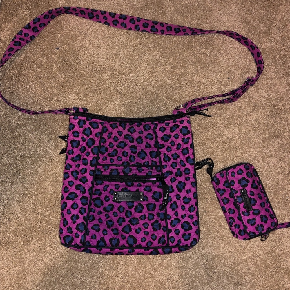 Vera Bradley crossbody with wallet.